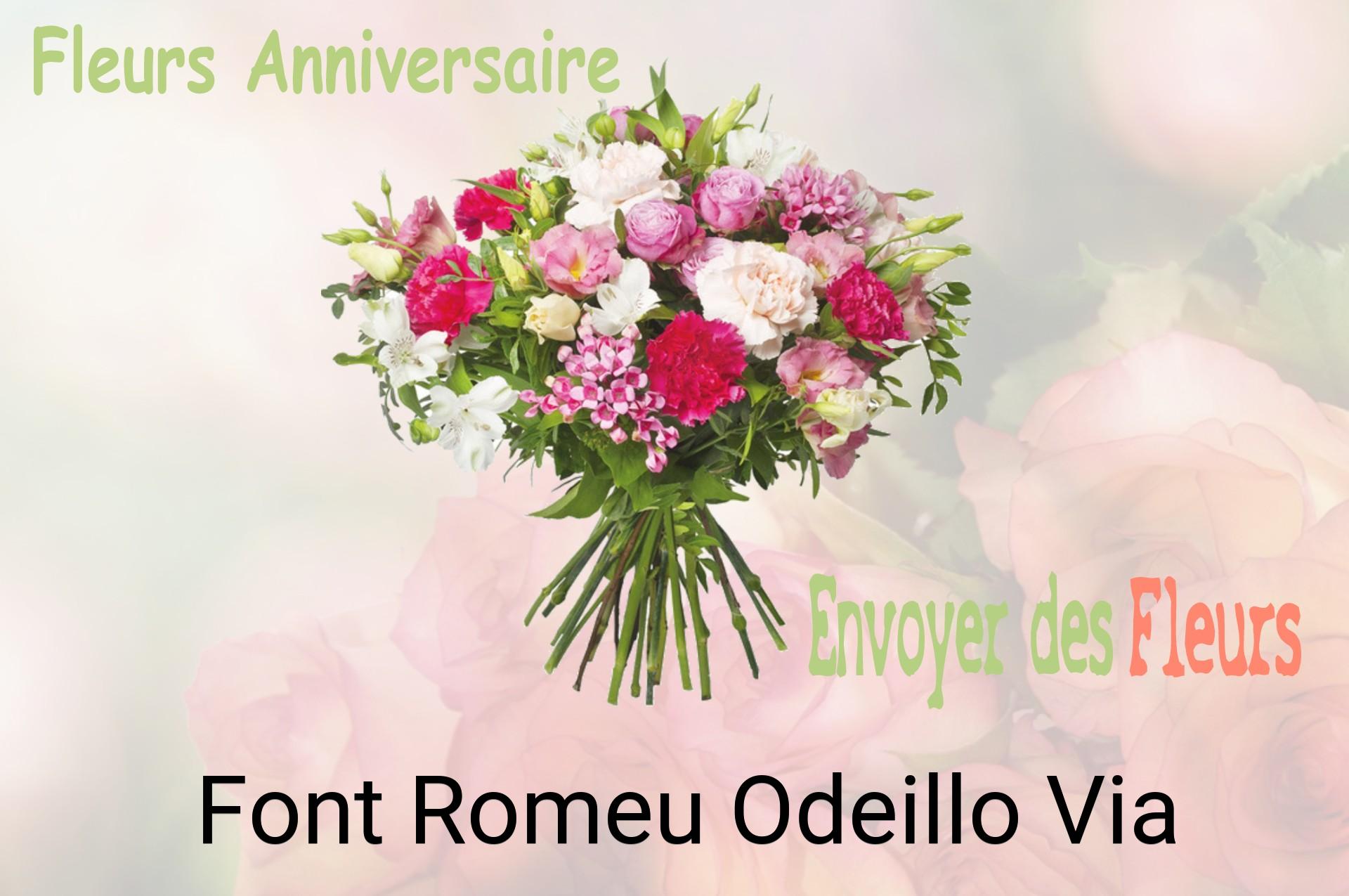 Bouquet de fleurs d’anniversaire livré à Font-Romeu-Odeillo-Via